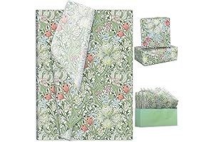 JarThenaAMCS Vintage Floral Printed Tissue Paper