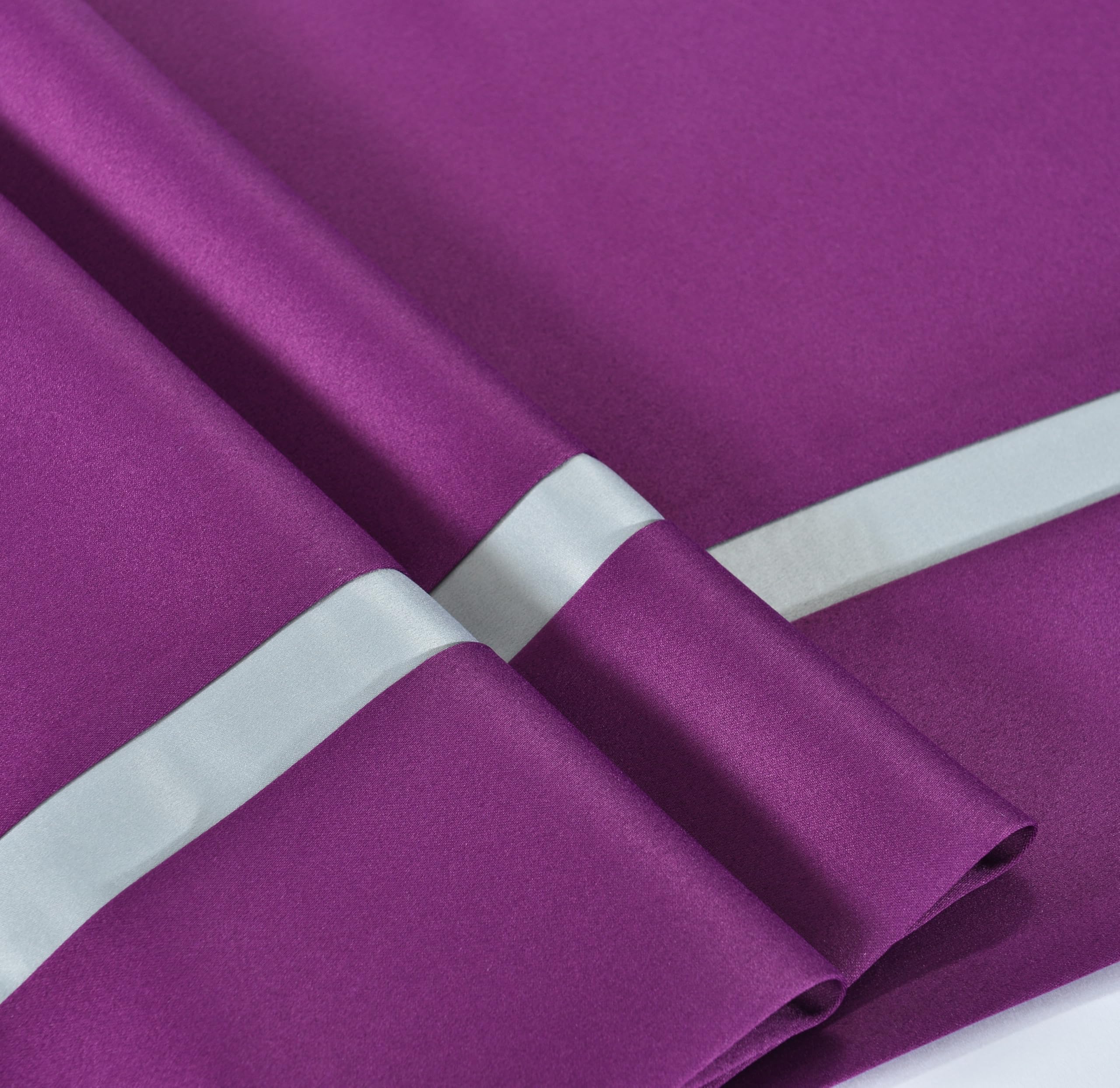 Guest Ruyunlai Bed Runner King Size, Purple, 2 Pillowcases(50X50cm), Luxury Hotel Grade, 2 Pillowcases (50X50cm) - Image 3