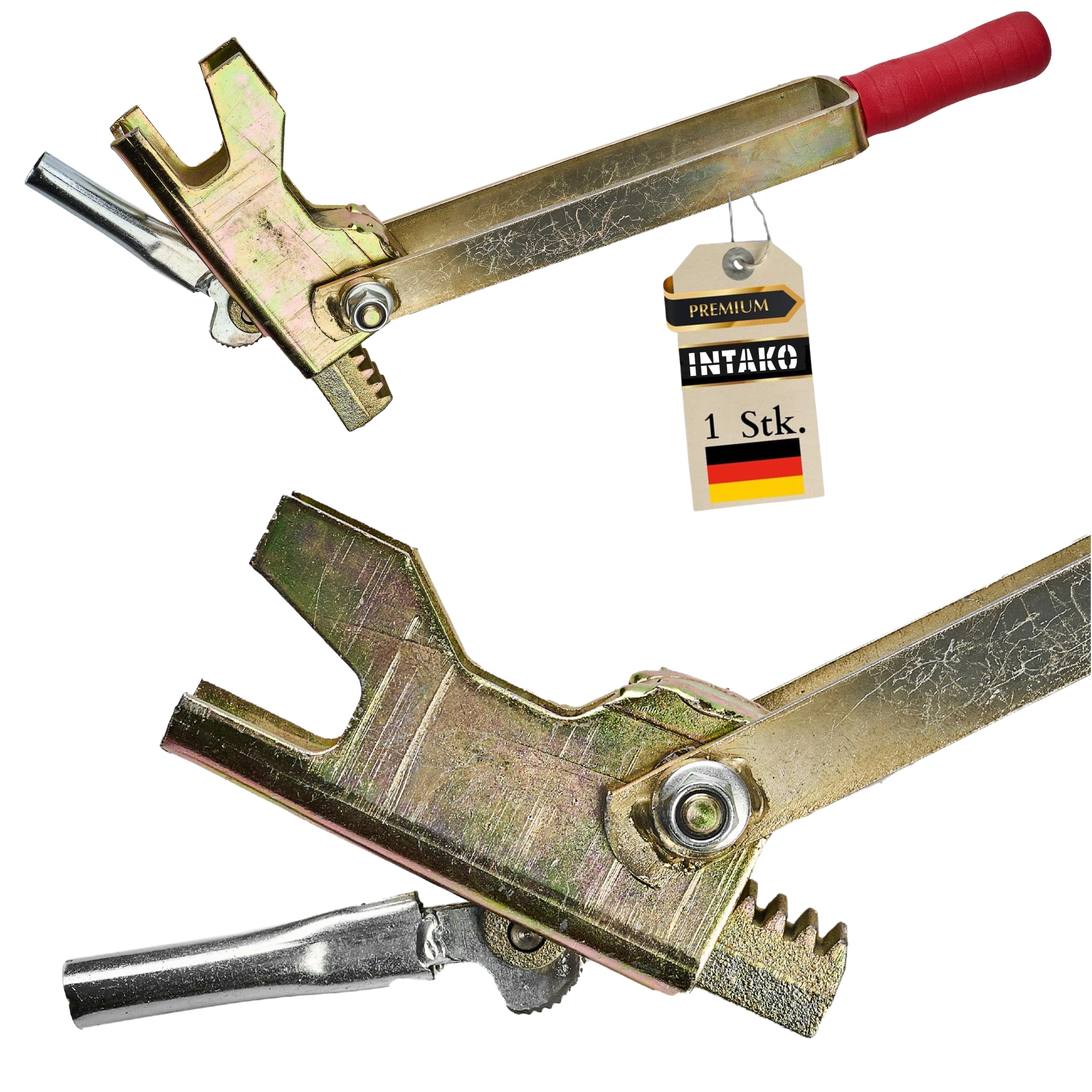 INTAKO Tendeur pour Verrou de Coffrage, Rapid Clamp Tensioner – Clé de Serrage pour Pinces de Coffrage à Ressort, Serrures de Coffrage 70 × 100 mm pour Fers à Béton Ø 6–10 mm