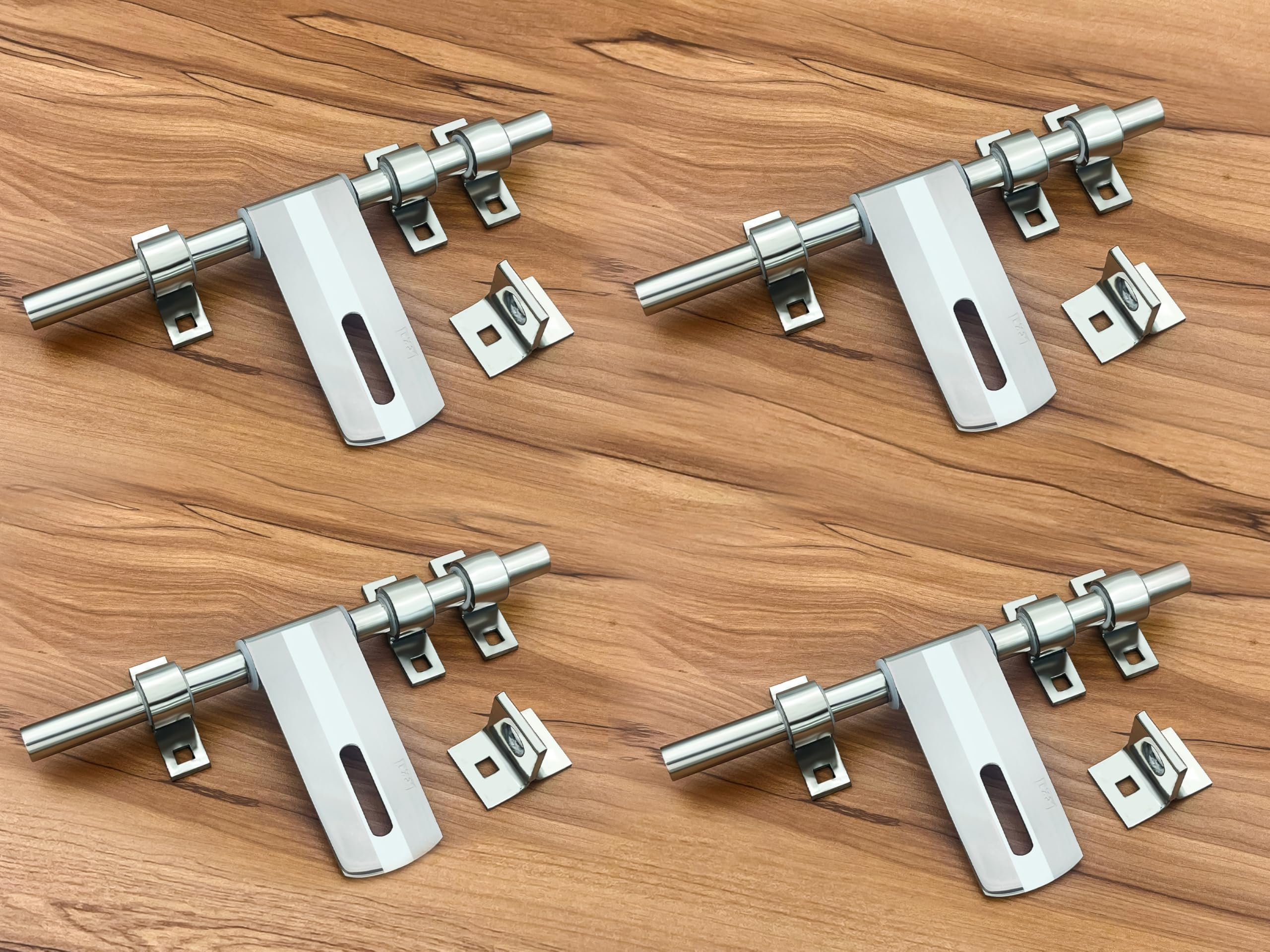 legal super industries Aldrop Stainless Steel Aldrop Glossy Door Aldrop for Main Door, Latches for Door, Matte Finish (4 PCS 164A-459 10inch)