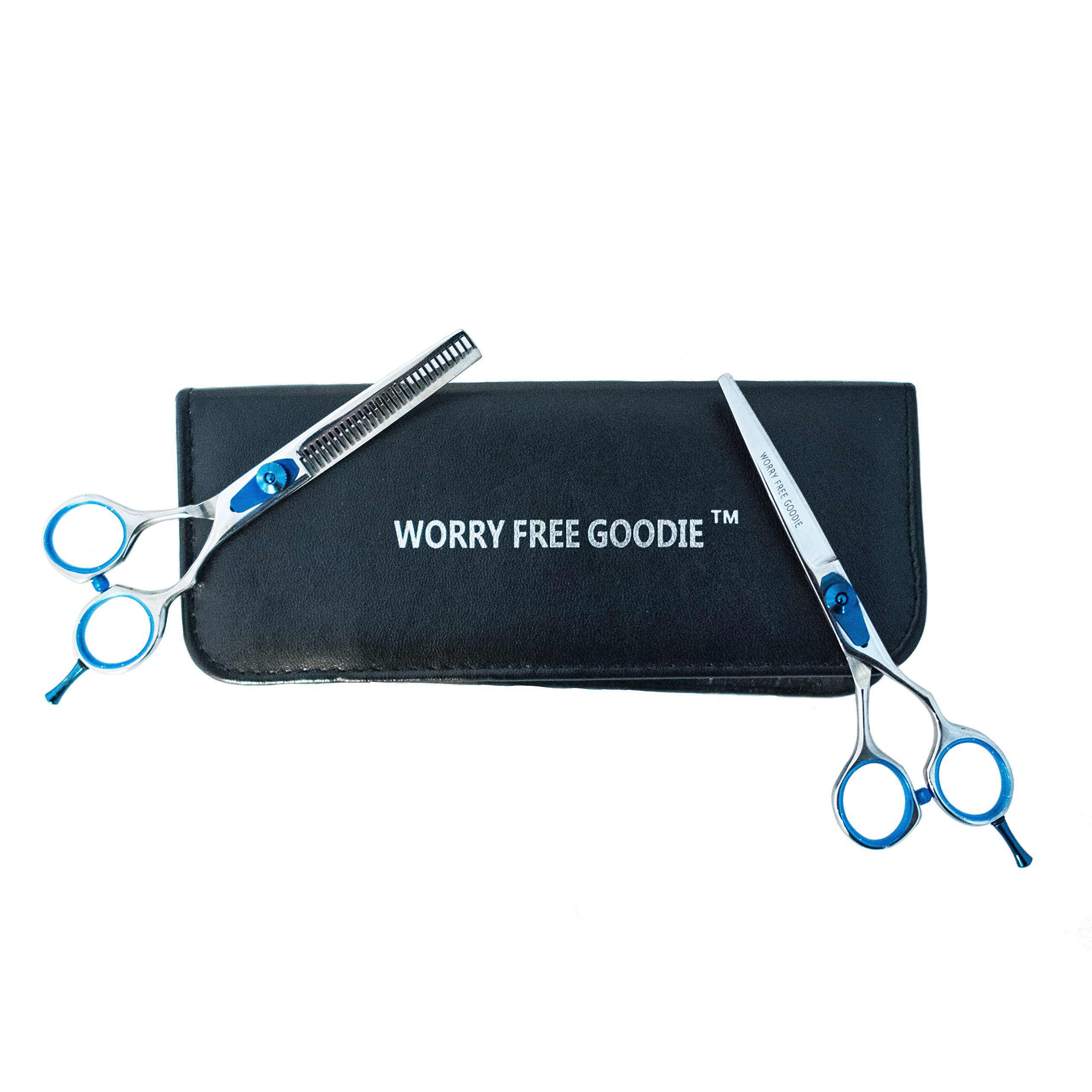 Barber Approved, Modern, Cobalt Molybdenum Scissors - 6.5'' - Blue Stainless Steel Hair Cutting Scissors