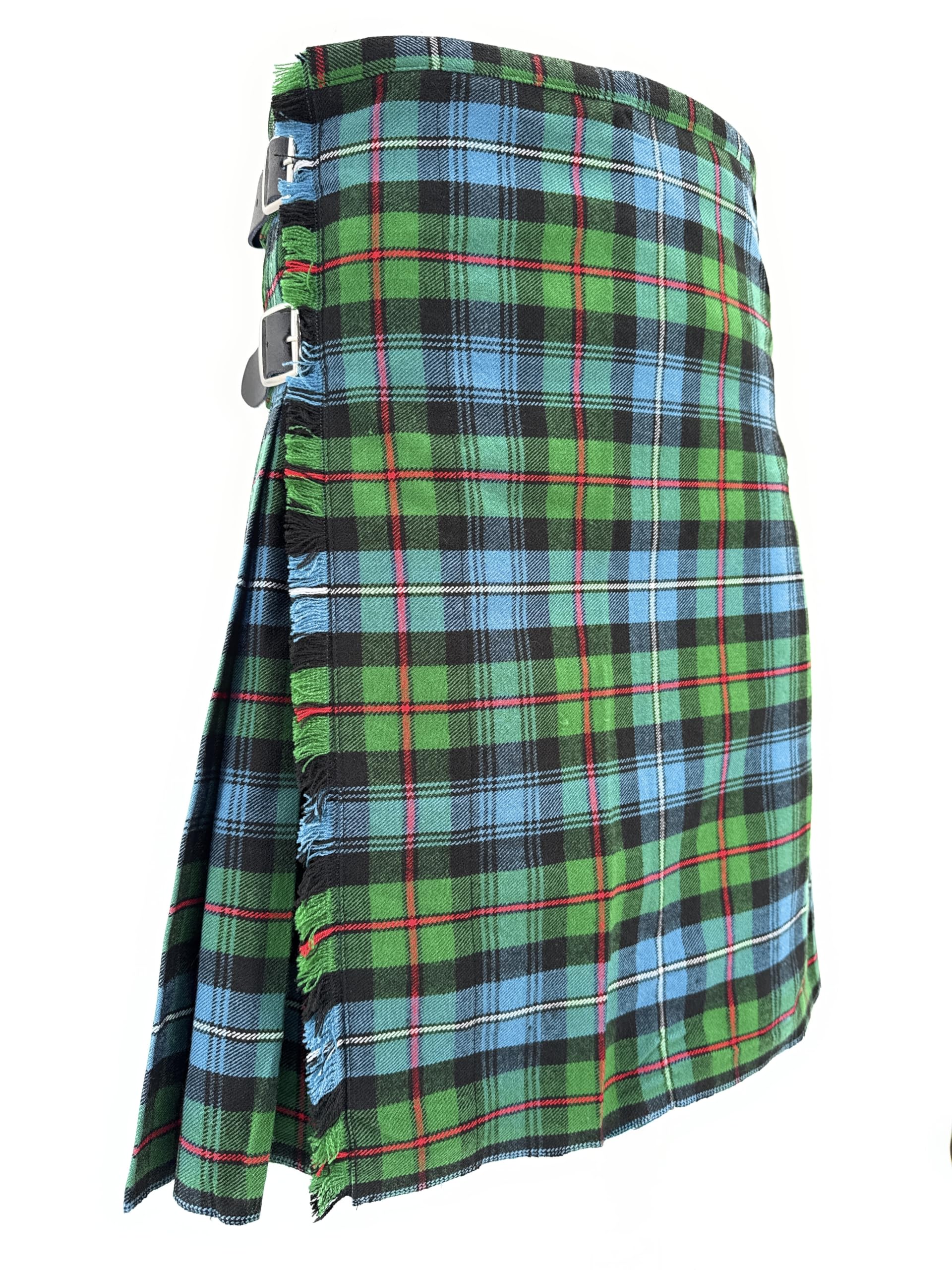 Tartan Tweeds Men's 8 Yard Wool Blend Kilt, 12oz Weight, Extra Deep Pleats, Standard Fit (UK, Waist, 38, Regular, Regular, Robertson Hunting Ancient) โ image 1