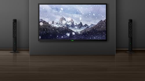 Montagnes enneigées 4K - Fond d'écran animé d'ambiance hivernale avec bruits de vent hurlants – vue 5