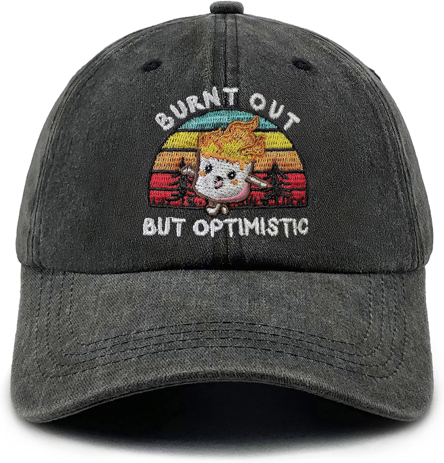 Embroidered Baseball Cap Vintage Washed Cotton Hat for Men Women