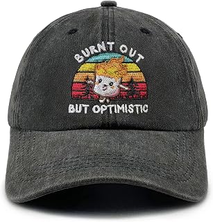 Embroidered Baseball Cap Vintage Washed Cotton Hat for Men Women