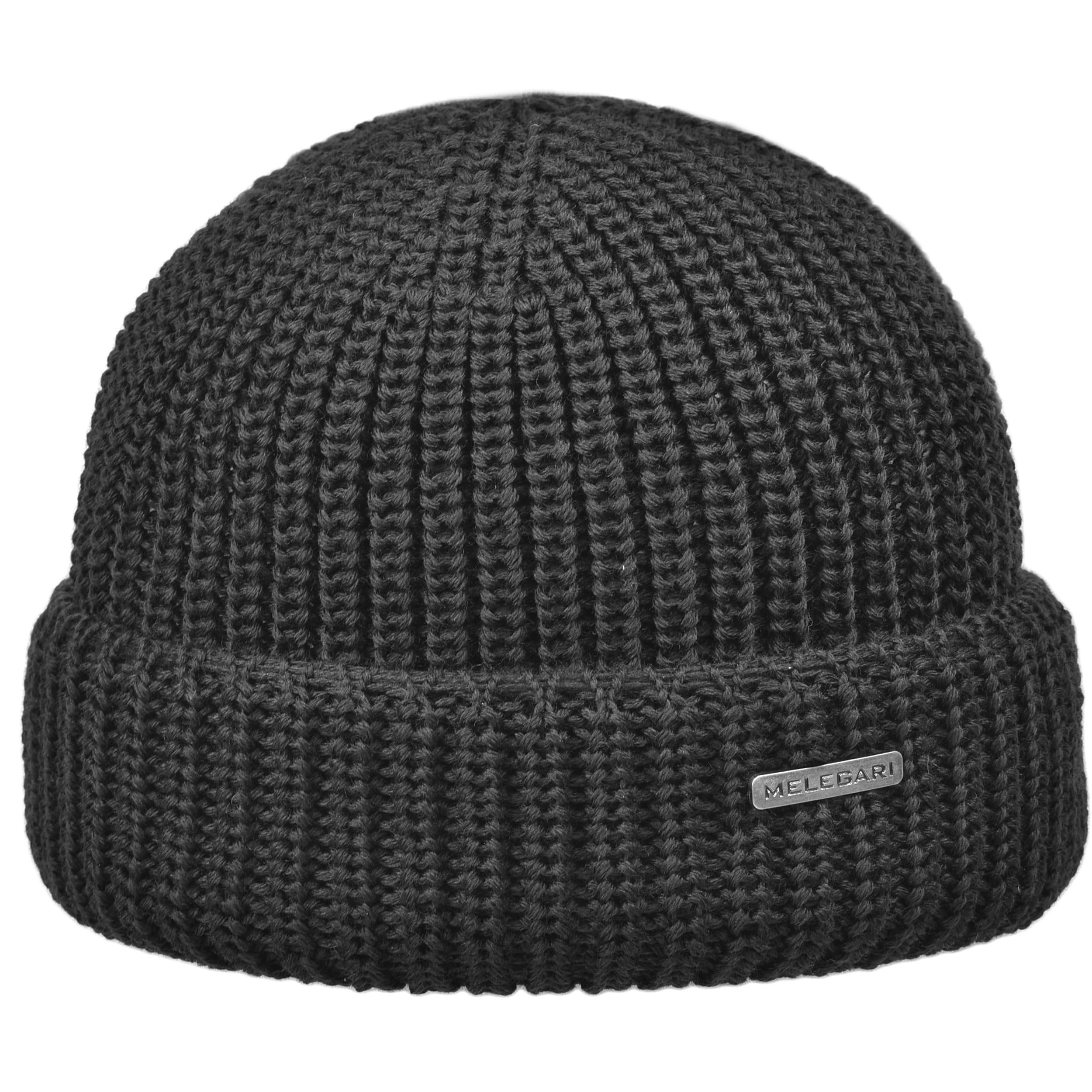 Melegari Bonnet Bonnet Northdock à double épaisseur | Docker cap pure laine mérinos extra fine | Fabriqué en Italie