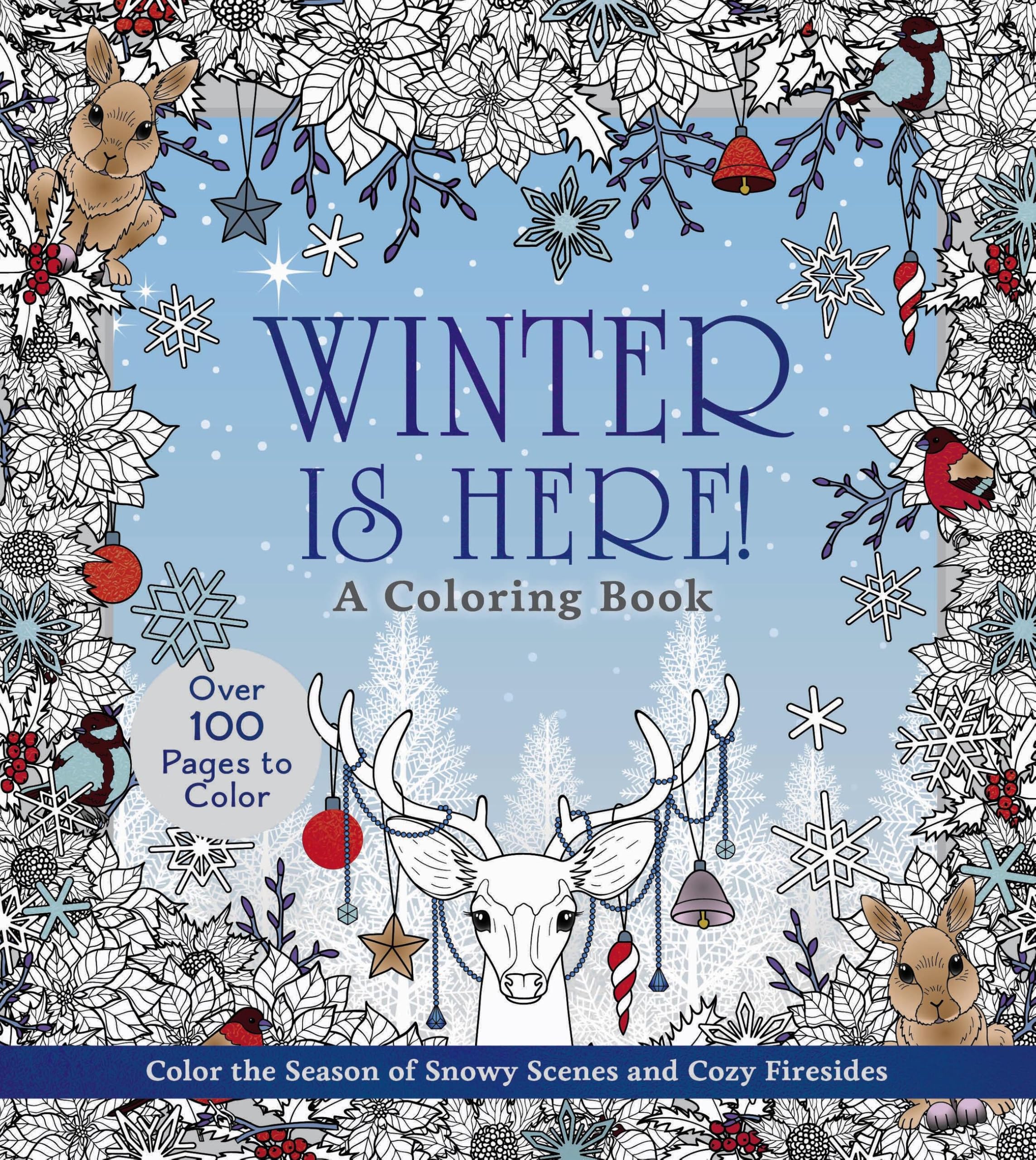 Winter is Here! A Coloring Book: Color the Season of Snowy Scenes and Cozy Firesides (Chartwell Coloring Books)