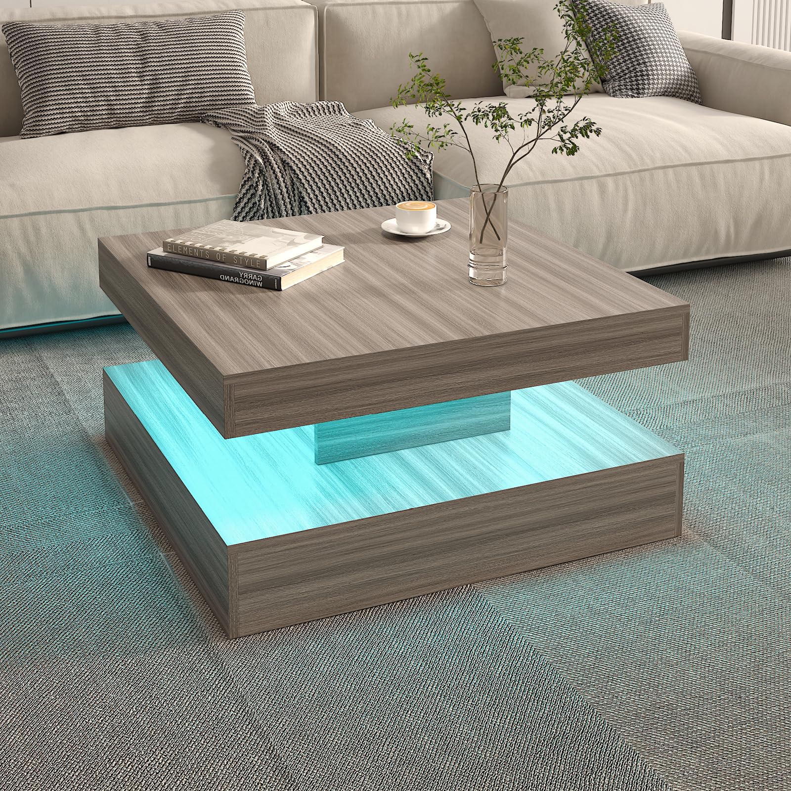 Amazon.com: HedoAjim LED Coffee Table for Living Room, Living Room