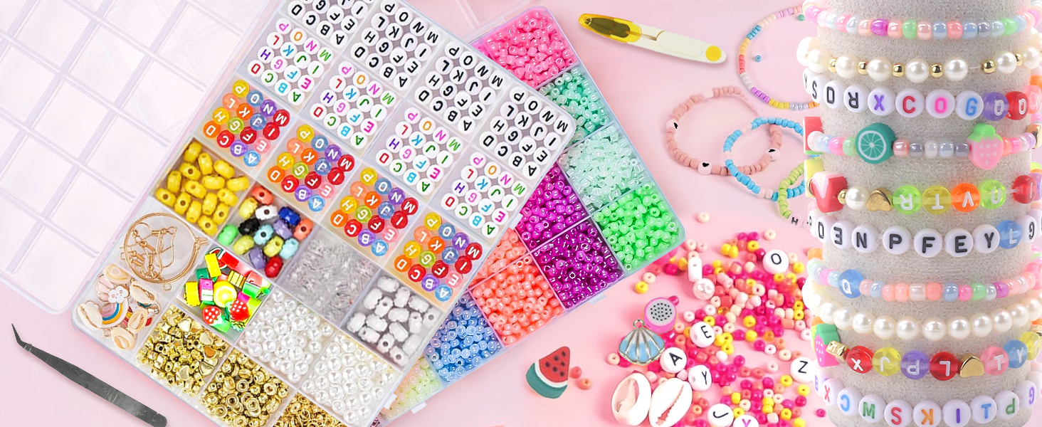 10 Pezzi Perline Colorate Da 8mm Con Perline Spaziatrici In Lega E Perline Lettere, Forniture
