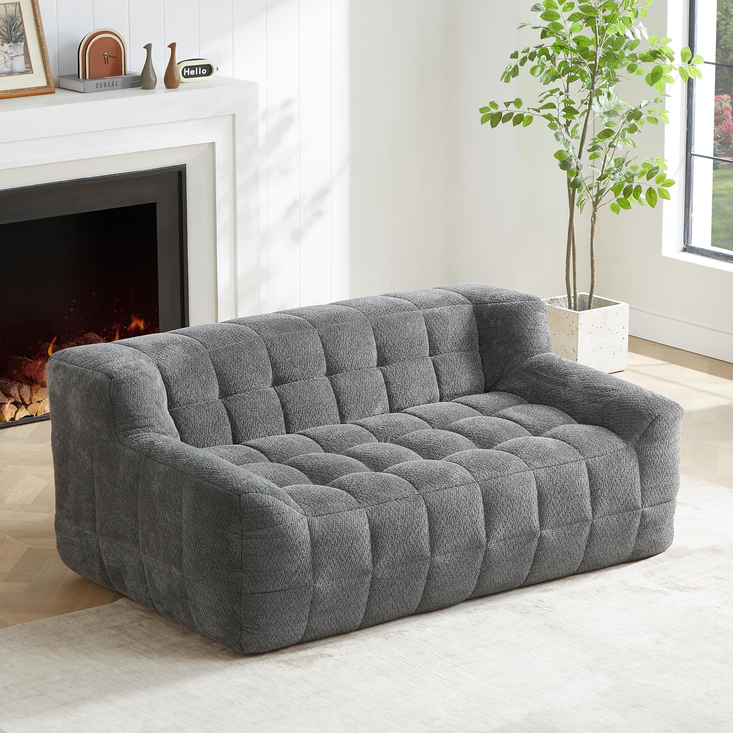 Amazon.com: Cloud Couch Sofa Loveseat, 64.6''Tufted Velvet Modern