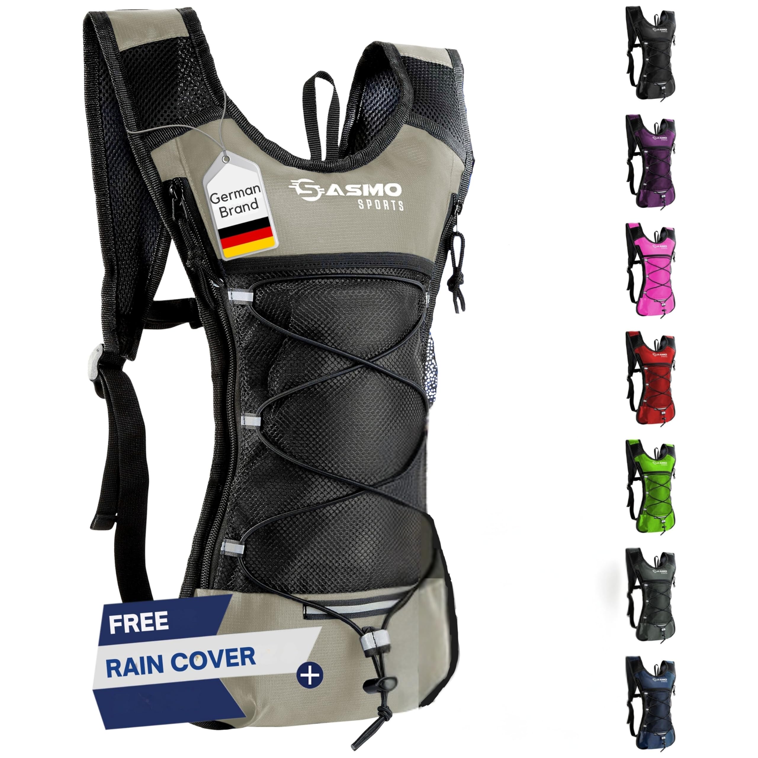 SASMO Hydration Backpack 6L – Ultra-Lightweight Insulated Running Pack for Hiking, Cycling, Trail Running & Camping