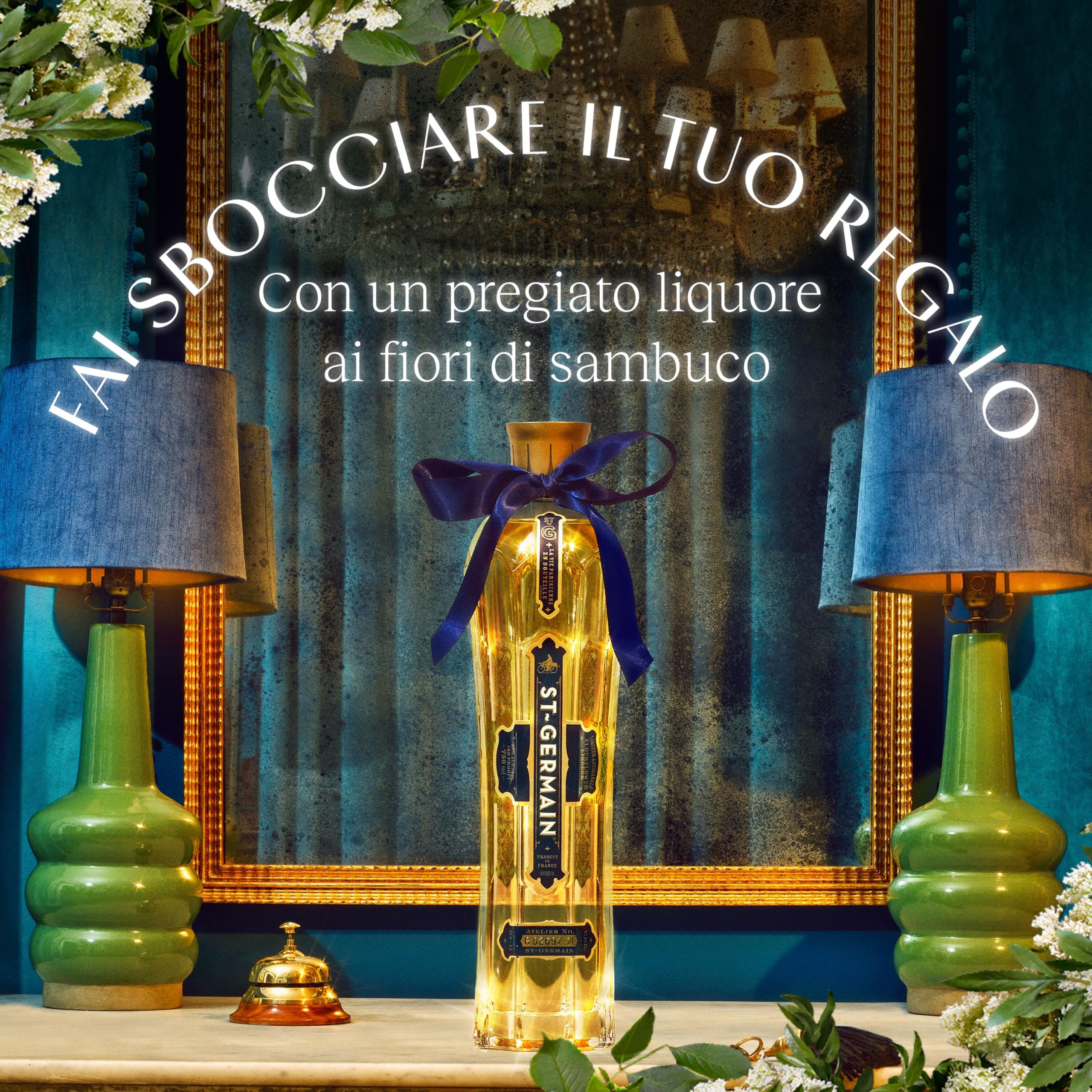 St-Germain Liquore Artigianale ai Fiori di Sambuco, Vol. 20%, 70 cl / 700 ml, raccolti a mano e senza aromi artificiali
