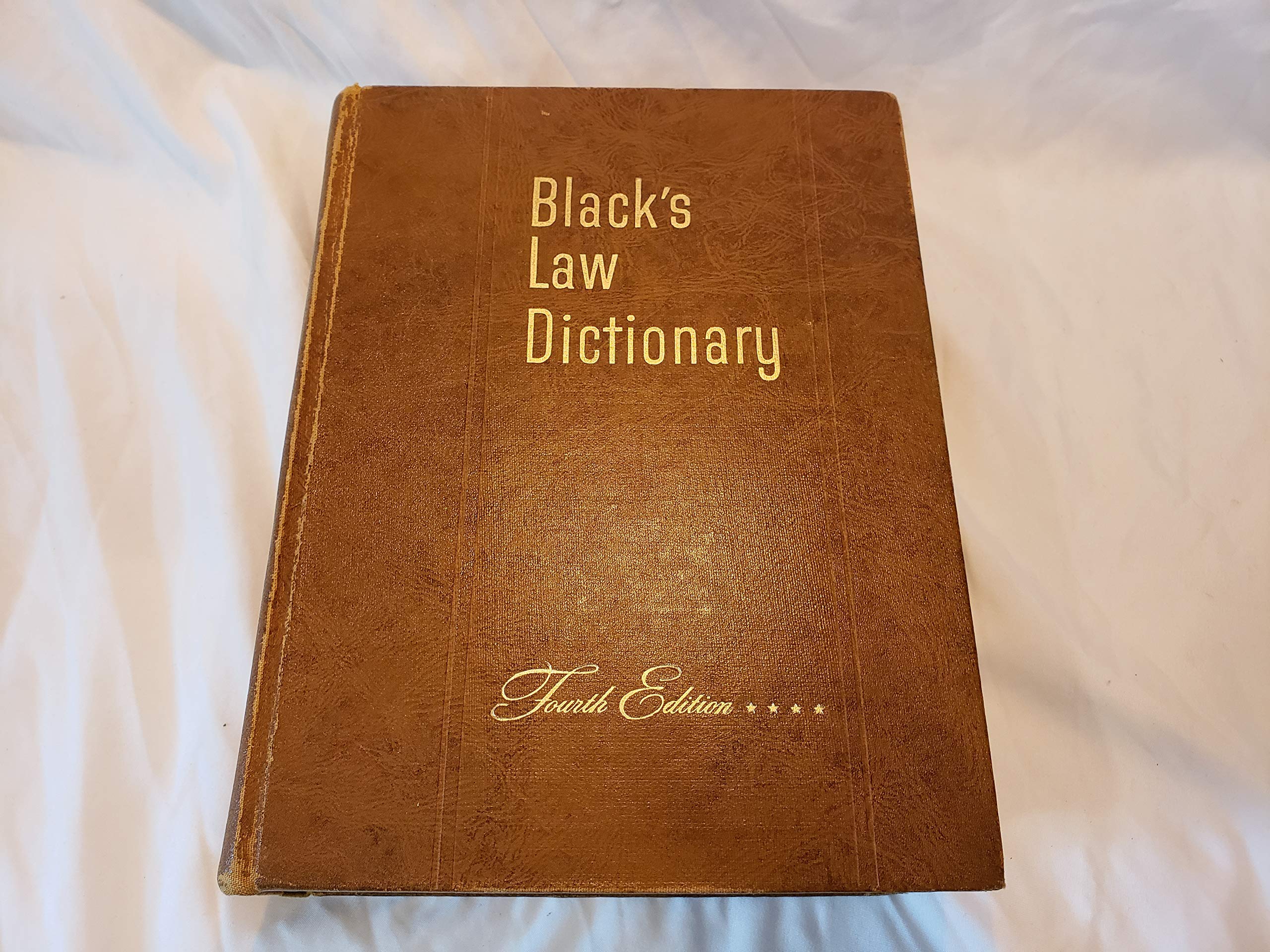 Black’s Law Dicyionary Blacks Law Dictionary- Fourth Edition: Editor: Amazon.com: Books