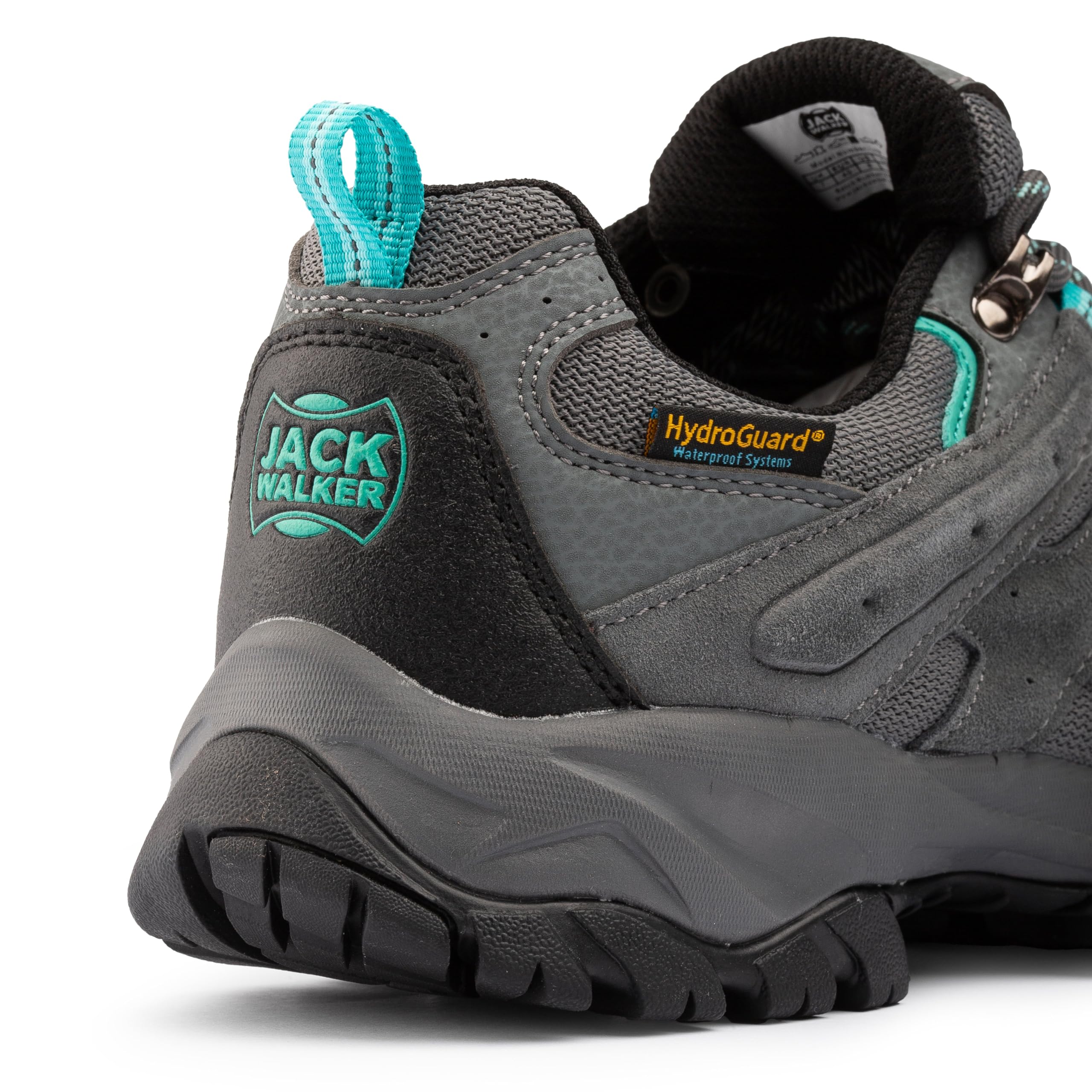 Jack Walker Zapatillas de Senderismo para Mujer Calzado cómodo de Piel de Ante con Plantillas de Espuma viscoelástica para Senderismo Actividades Casuales y al Aire Libre Lily Gris