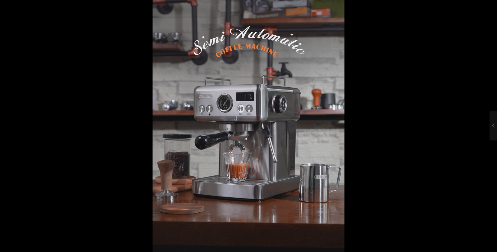 Machine à Espresso Semi-Automatique Inox H10B