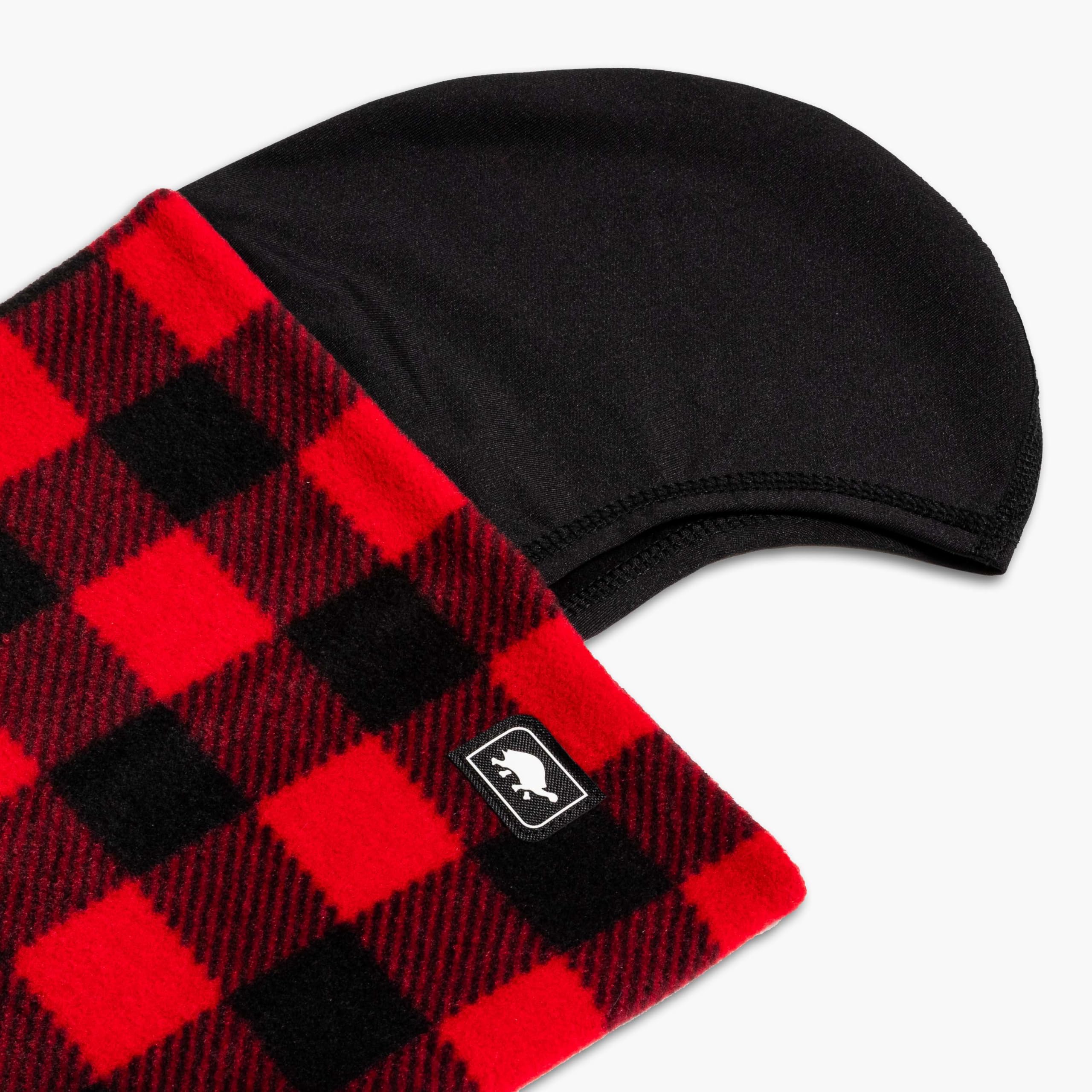 Turtle Fur Kids Shellaclava Playful Prints Fleece Neck Warmer Helmet Liner Winter Balaclava Hood, Ages 3-6, Lumberjack