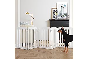 SPIRICH Extra Wide 28" Tall Dog Gate Indoor, Dog Gates for Doorways