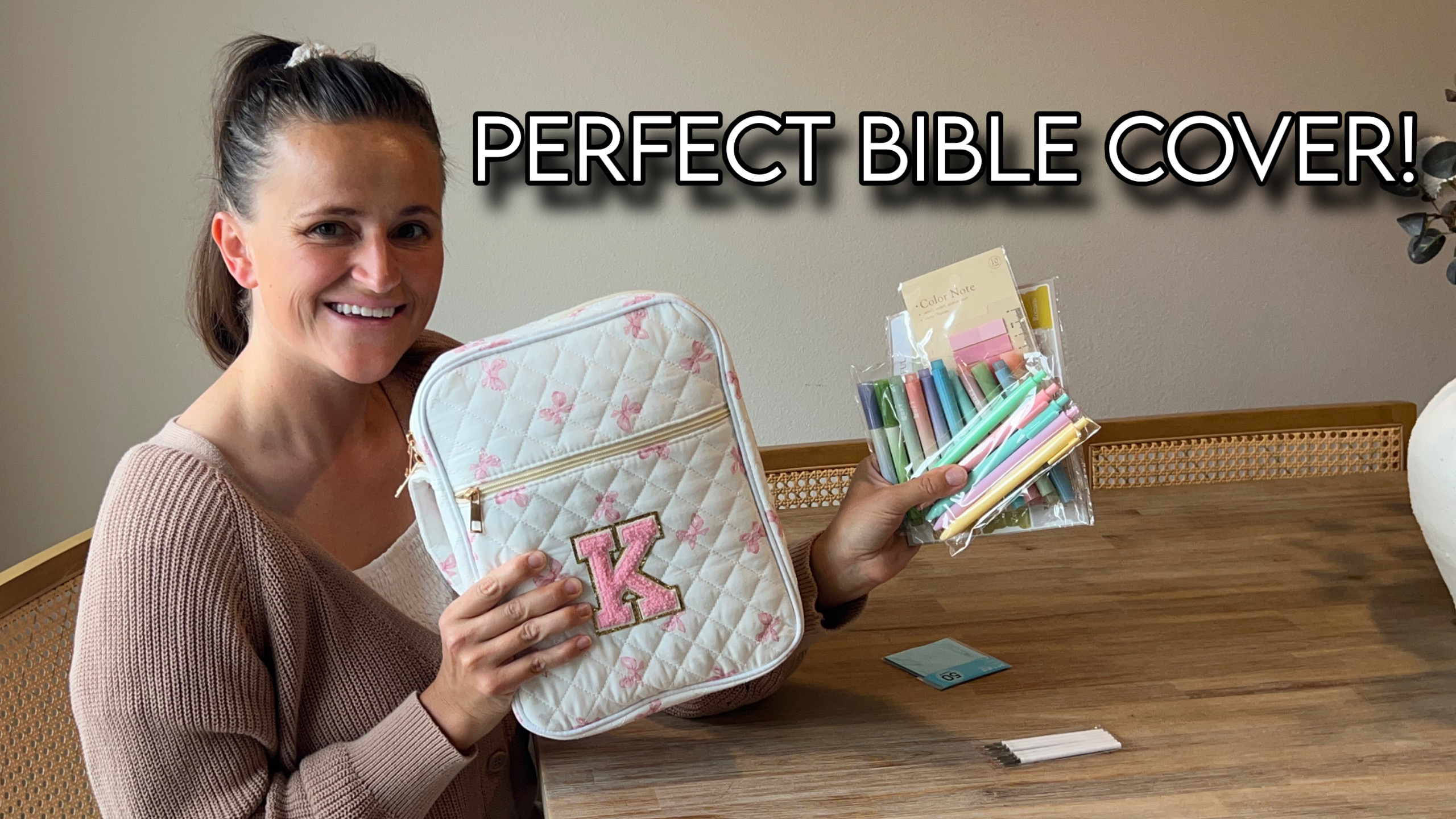 Aesthetic Bible Cover - Perfect for Study!
