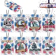 Car Air Fresheners USA 250th Anniversary Ornament Merchandise, Hanging Car Accessories Interior for 250 Year Party Decor American Patriotic Collectors US Citizens Women Men Home Decorations Gifts