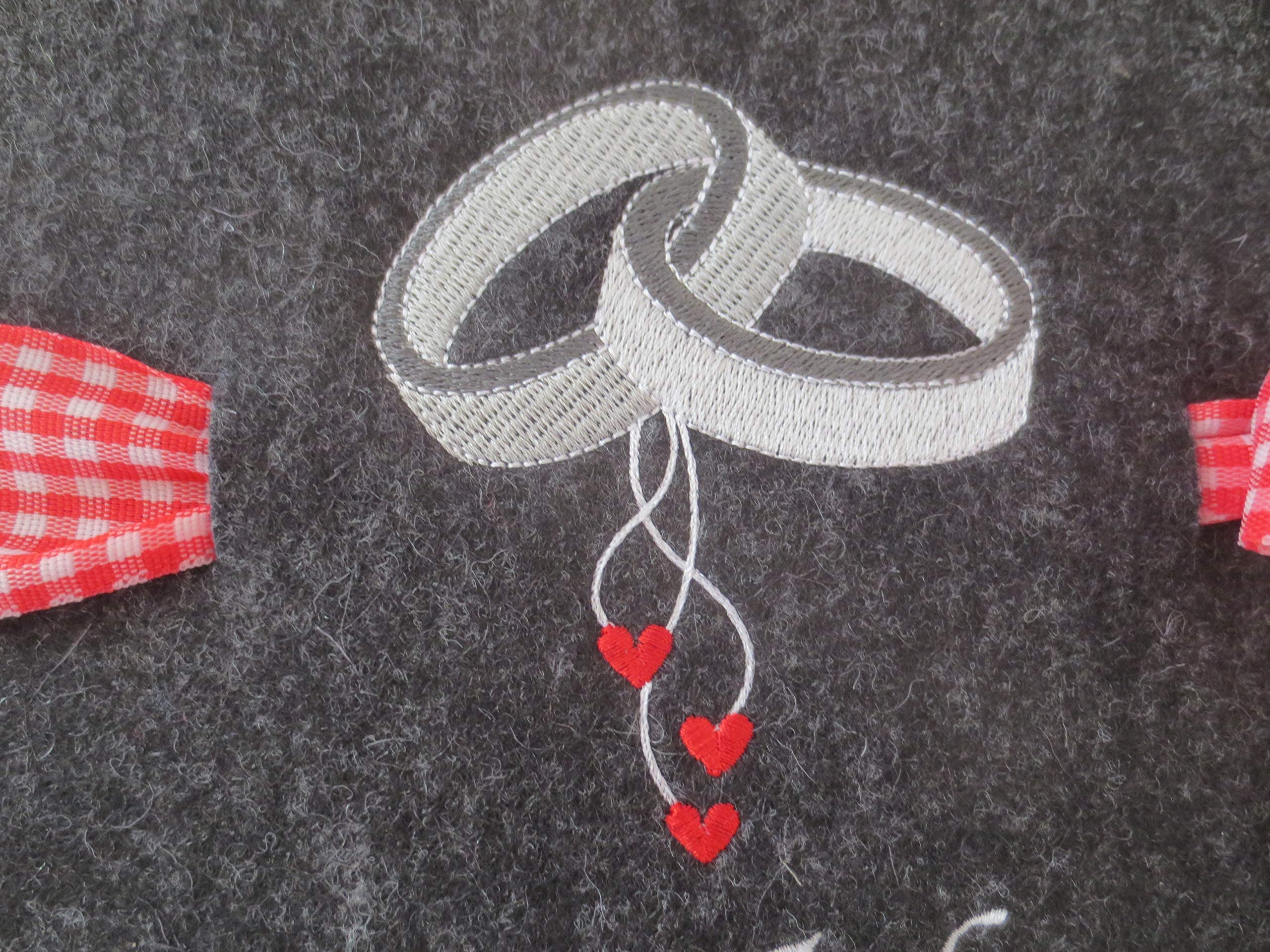 Fotoalbum Album Hochzeitsalbum Hochzeit Gästebuch Hochzeitsreise Geschenk Wollfilz Filz 26 cm x 25 cm
