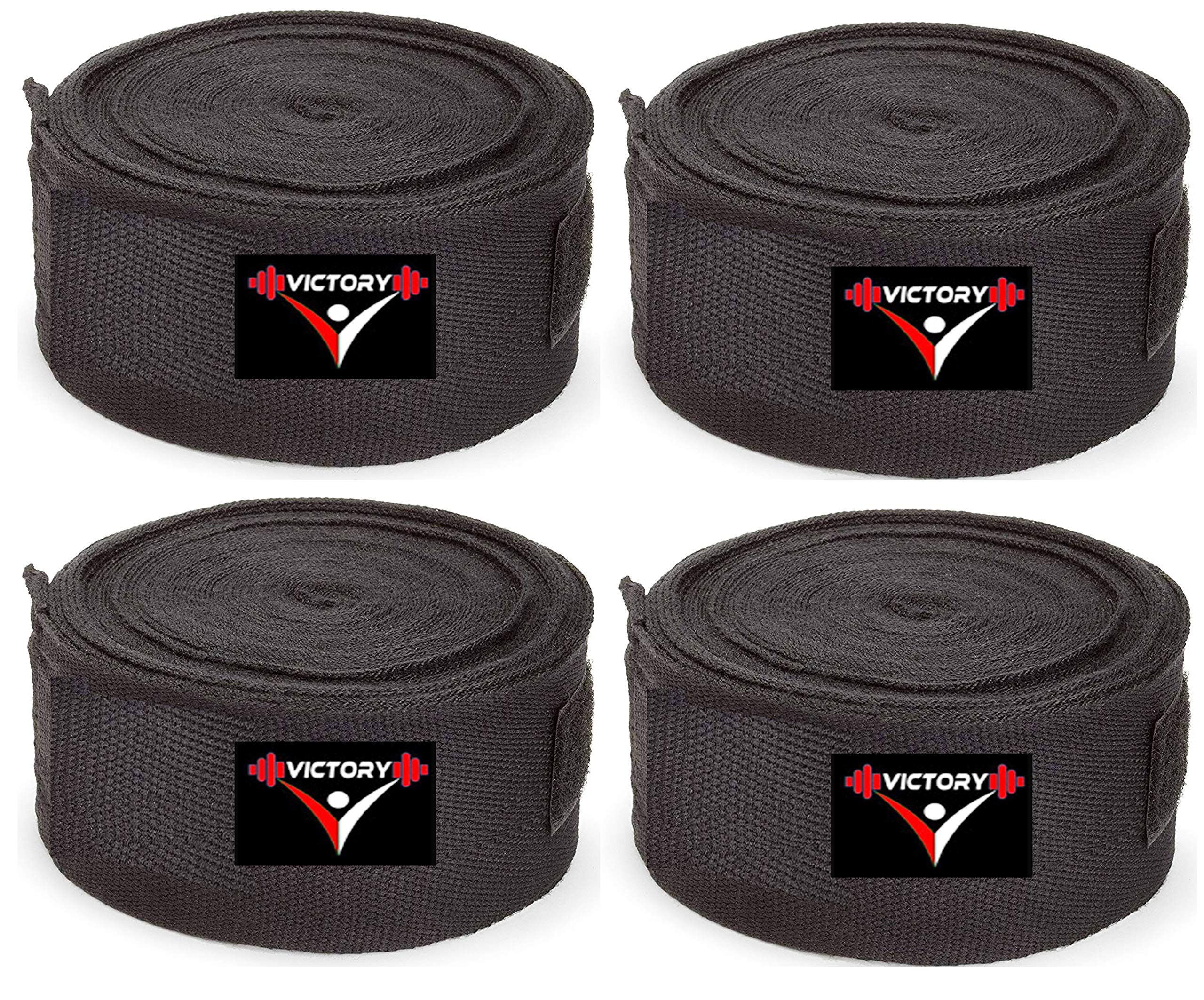 Victory Ultra Professional Boxing Hand Wrap & Boxing Bandage Boxing Hand Wrap (110 inch)- Pack of (4) Logo, Black, Free Size (B086PXJFHX) Amazon Price History, Amazon Price Tracker