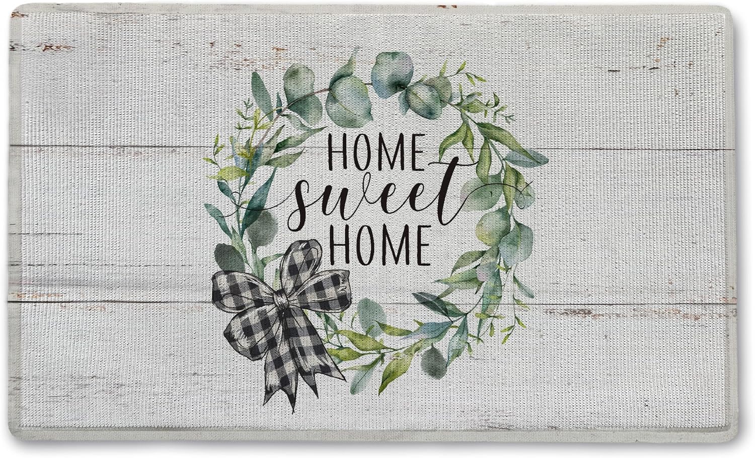 Christian Door Mat, Bless This Home and All Who Enter Welcome Door Mat Outside Entrance, Welcome Matt Outdoor Outside Entrance 17x30 Inch