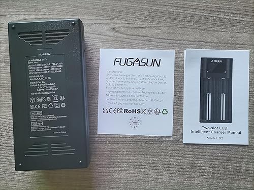 Miniatura 10 de 21750 21700 Battery Charger,LCD Intelligent 18650 Battery Charger for 20700 22700 26650 26700 16340 (RCR123) 17670 Rechargeable Battery with PCB