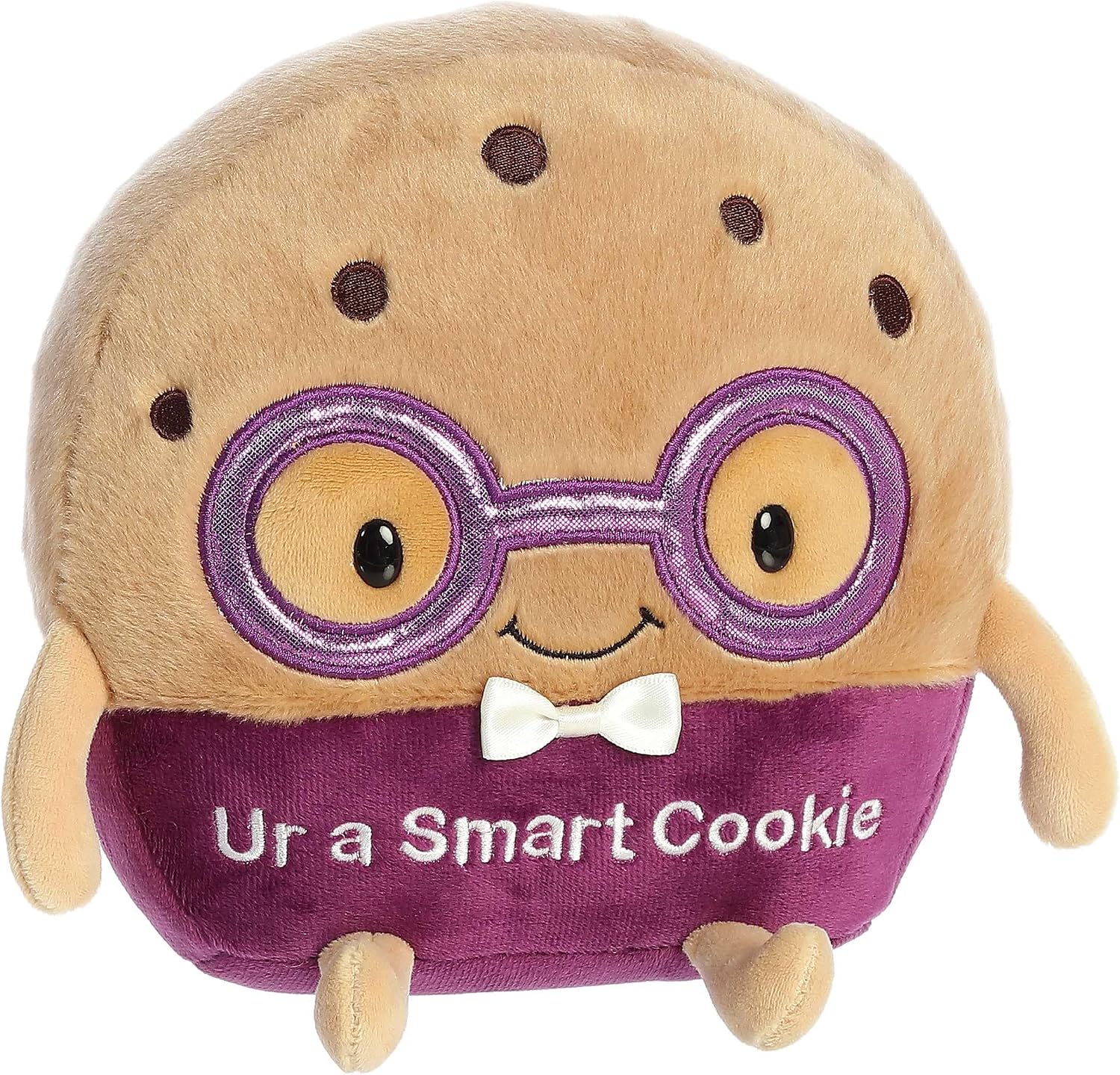 Aurora® Witty JUST Sayin'™ Ur A Smart Cookie™ Stuffed Animal - Expressive Characters for Decorative Charm - Quirky Birthday Gifts for Kids and Adults - Brown 8 Inches