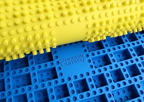 Miniatura 7 de Bandeja de bloque apilable de silicona con cuentagotas de The Modern Gummy; Úsala para dar forma a gelatina, chocolate, hielo, aperitivos de frutas,