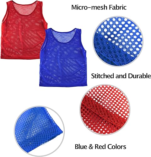 Miniatura 5 de Camisetas de nylon Scrimmage para práctica de equipos Camisetas para niños para entrenar baloncesto fútbol voleyball 12 camisetas