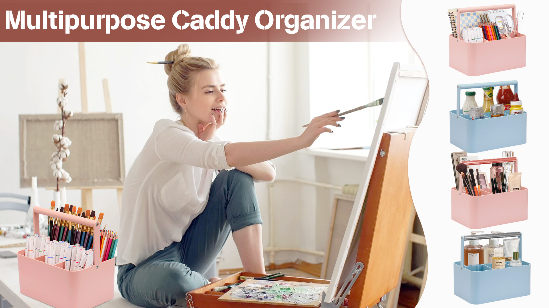 Amazon.com: LAFARA Multipurpose Caddy Organizer with Handle and