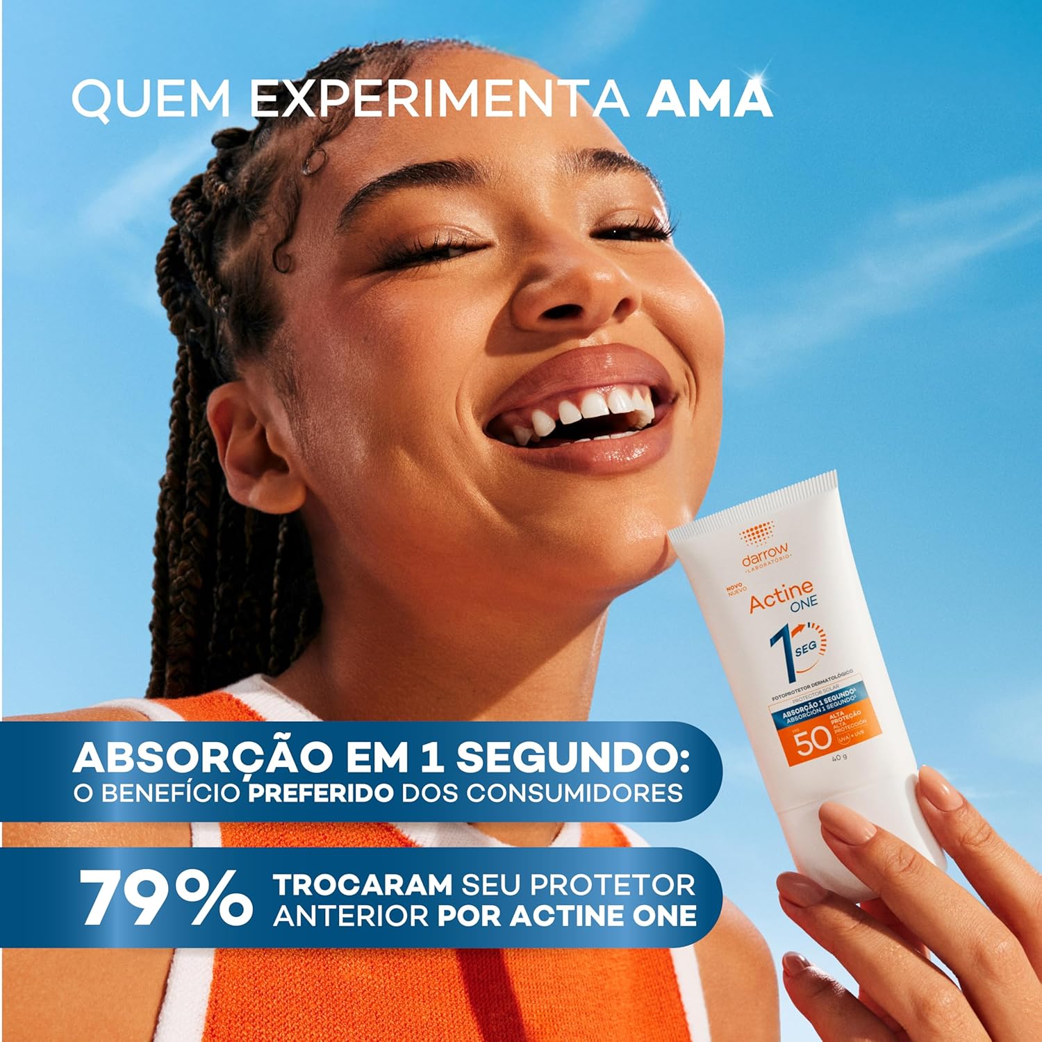 Darrow Actine One Protetor Solar Facial Sem Cor FPS50 40g em promoção! Veja a oferta e mais achadinhos de Proteção Solar 5 Hoje é o melhor dia para comprar Darrow Actine One Protetor Solar Facial Sem Cor FPS50 40g com aquele preço maroto! Promoção! Aproveite a oferta! 5