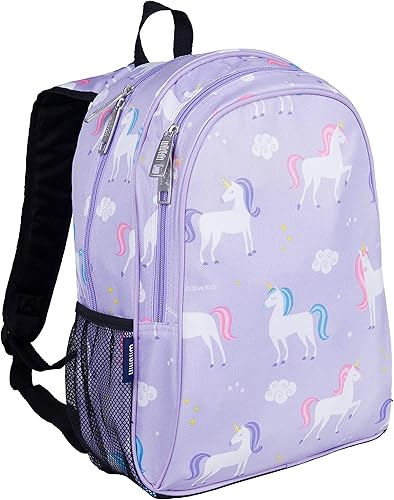 Miniatura 3 de Wildkin Paquete de mochila para niños de 15 pulgadas con bolsa de almuerzo (unicornio)
