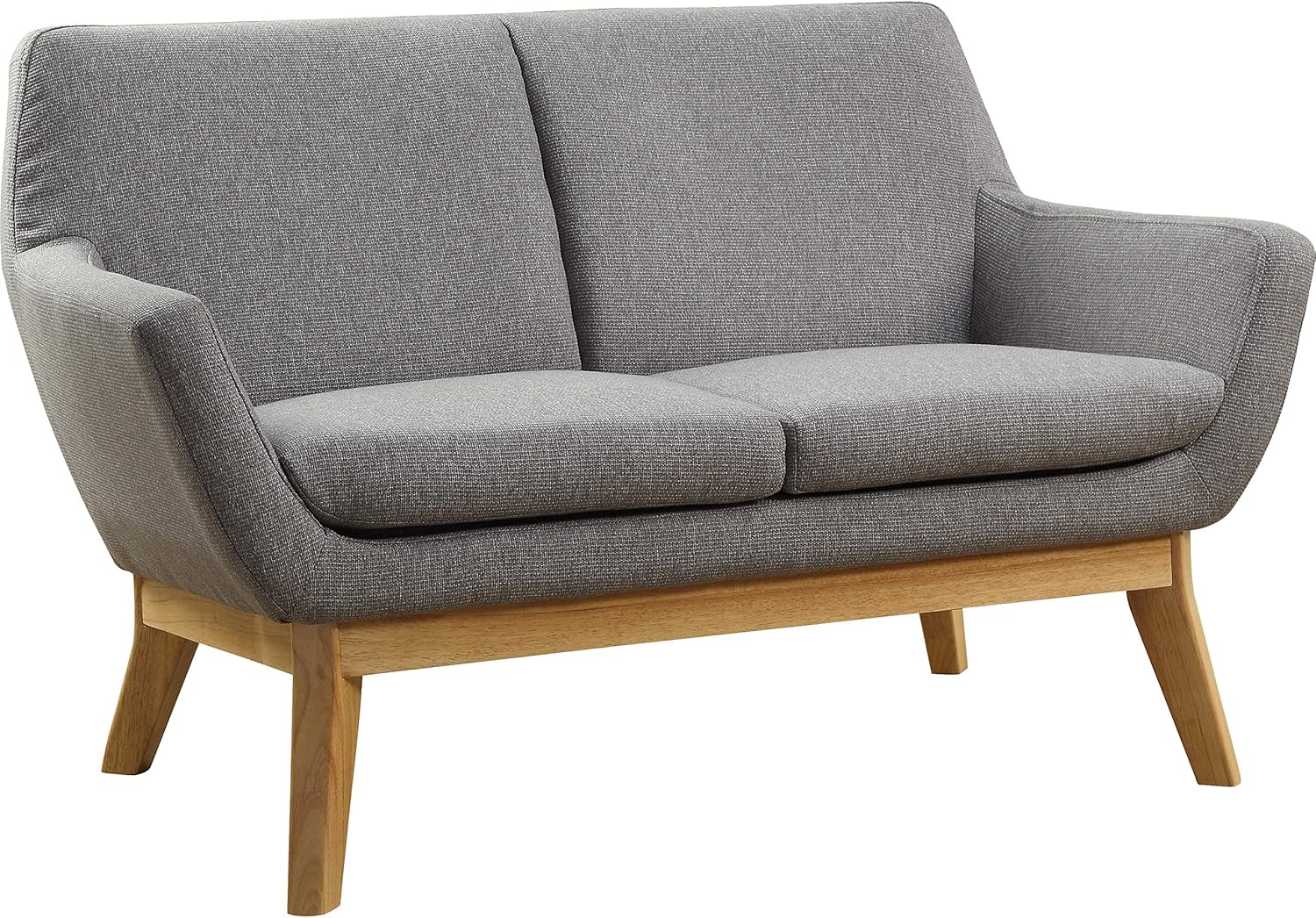 Lorell LLR68962 Quintessence Collection Upholstered Loveseat Sofa Gray