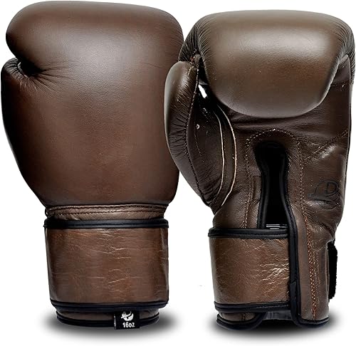 Miniatura 3 de PFG - Guantes de boxeo vintage para boxeo, artes marciales mixtas, muay tailandesas, bolsa de entrenamiento