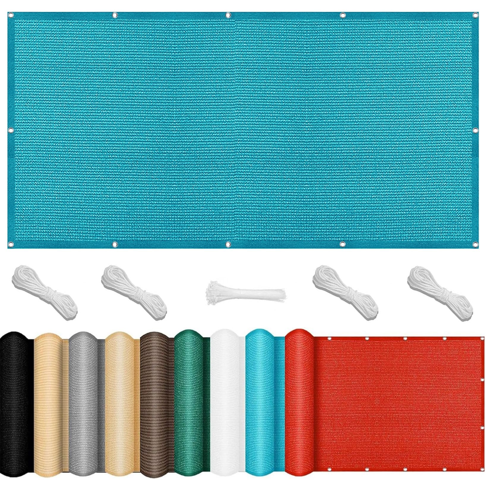 Voile de jardin anti-UV 98% perméable pour créer de l'ombre sur la terrasse