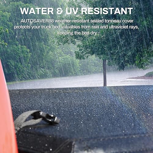 Miniatura 5 de AUTOSAVER88 Cubierta suave de triple pliegue para caja de camioneta, compatible con Chevy ColoradoGMC Canyon 2015-2024 con caja de 5.2 pies