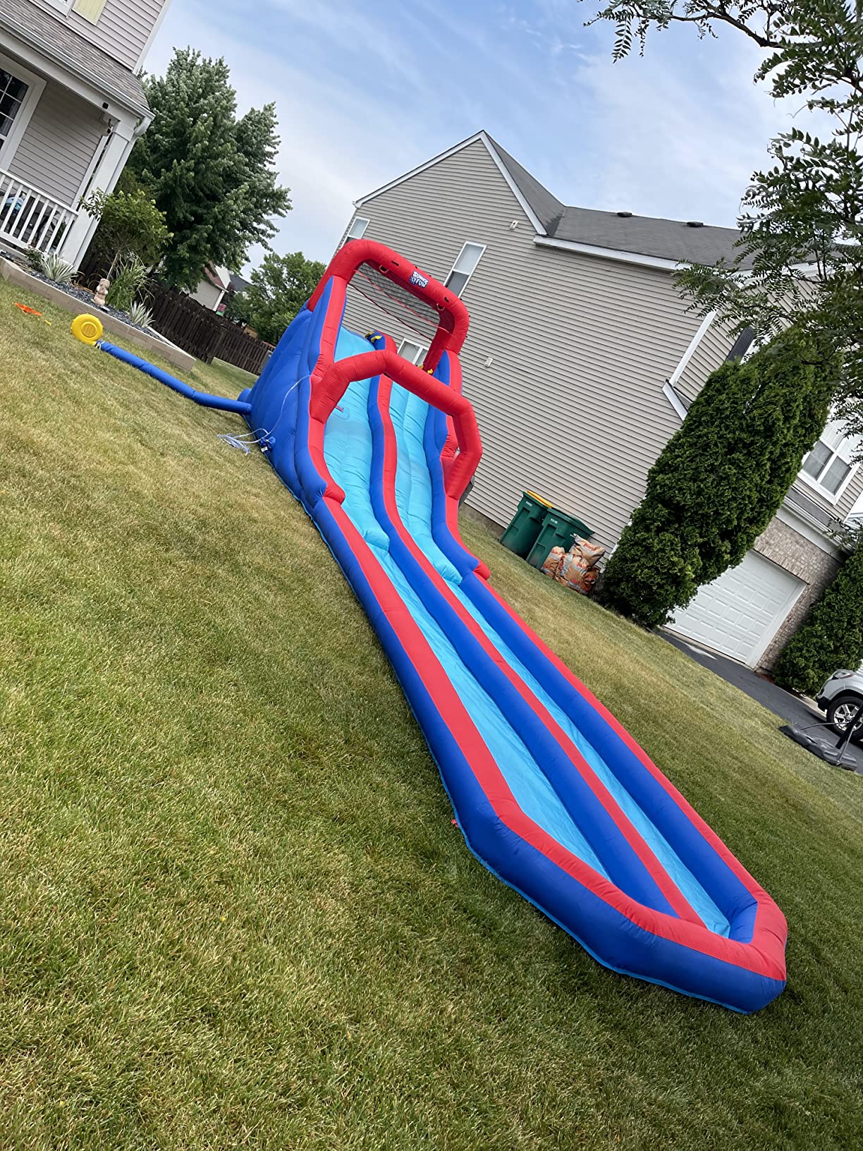 $58/mo - Finance Sunny & Fun Dual Splash Inflatable Water Racing Slide ...