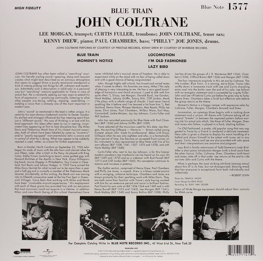 Amazon.co.jp: Blue Train -Hq- [12 inch Analog]: ミュージック