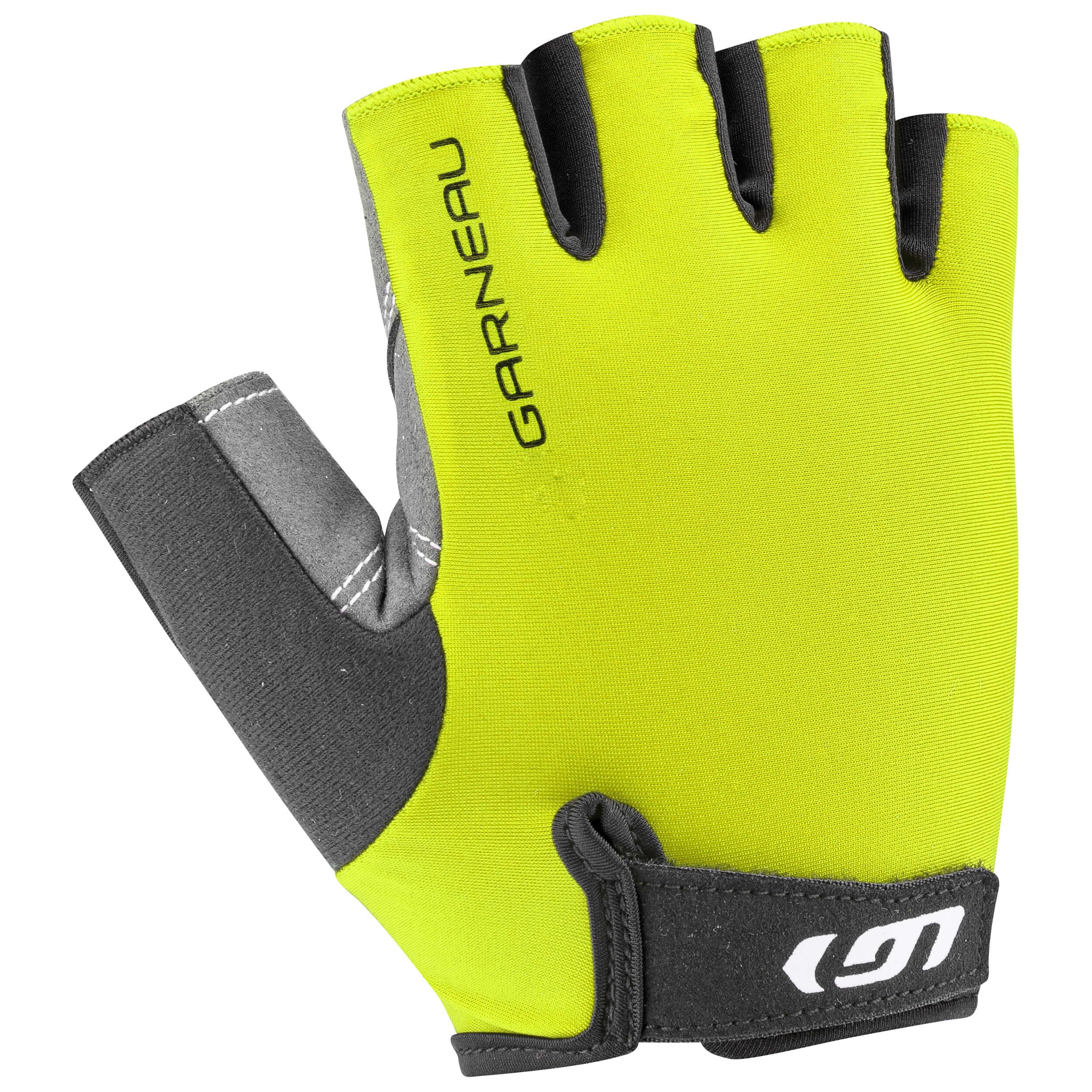 Louis Garneau, Men's Calory Padded, Breathable, Shock Absorbing, Half Finger Bike Gloves,