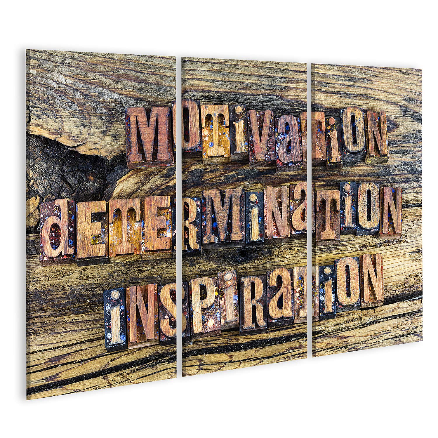 Imagen sobre lienzo motivación determinación inspiración libro impresión palabras motivación determinación inspiración ambición mensaje texto tipo mural sala de estar hogar oficina póster GJHV-3Px