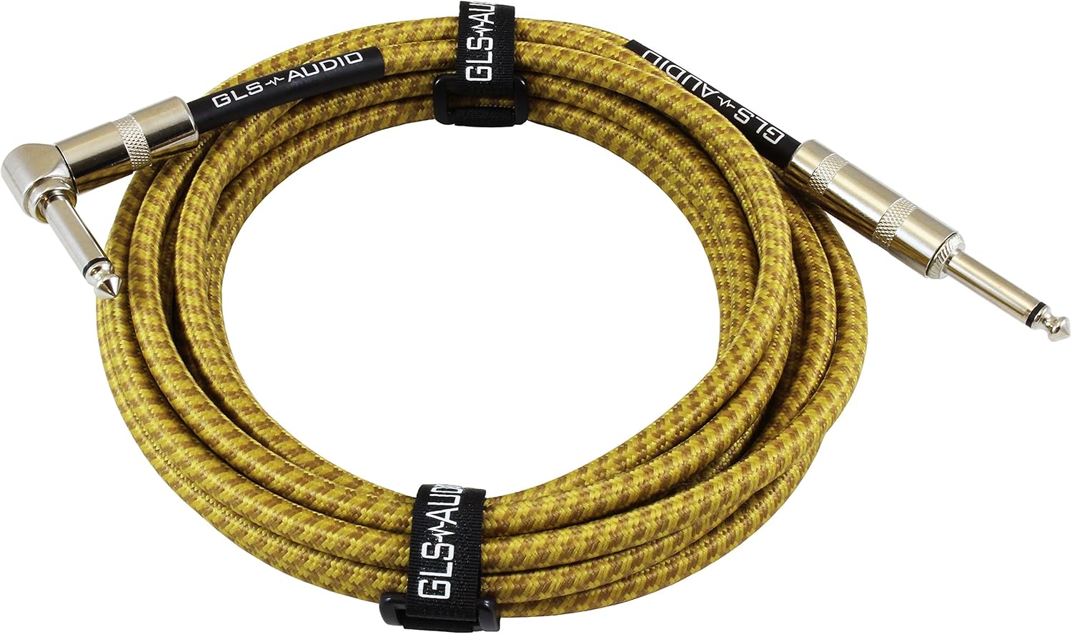 GLS Audio Instrument Cable Amp Cord for Bass & Electric Guitar Straight to Right