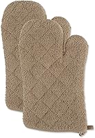 Vista 32 de DII Basic Terry Collection - Guante de horno acolchado 100% algodón, color verde antiguo, 2