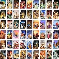 Vista 2 de Cartas de Juego de Fantasía y Ciencia Ficción (Baraja de Póker 54 Cartas Todas Diferentes) Ilustración Vintage Retro de Cómics por Rowena Morill