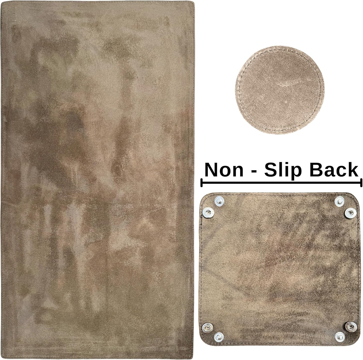 Leather Desk Mat Desk Pad - Full Grain (32x16) Leather Desk Cover Blotter & Protector - Large Computer Keyboard Gaming Table Mat - Desktop Accessories Mouse Pad for Laptop, Office & Home (Black)