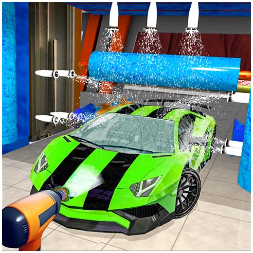 Power Wash Car Cleaning Gun Simulator Fun Games 3d
