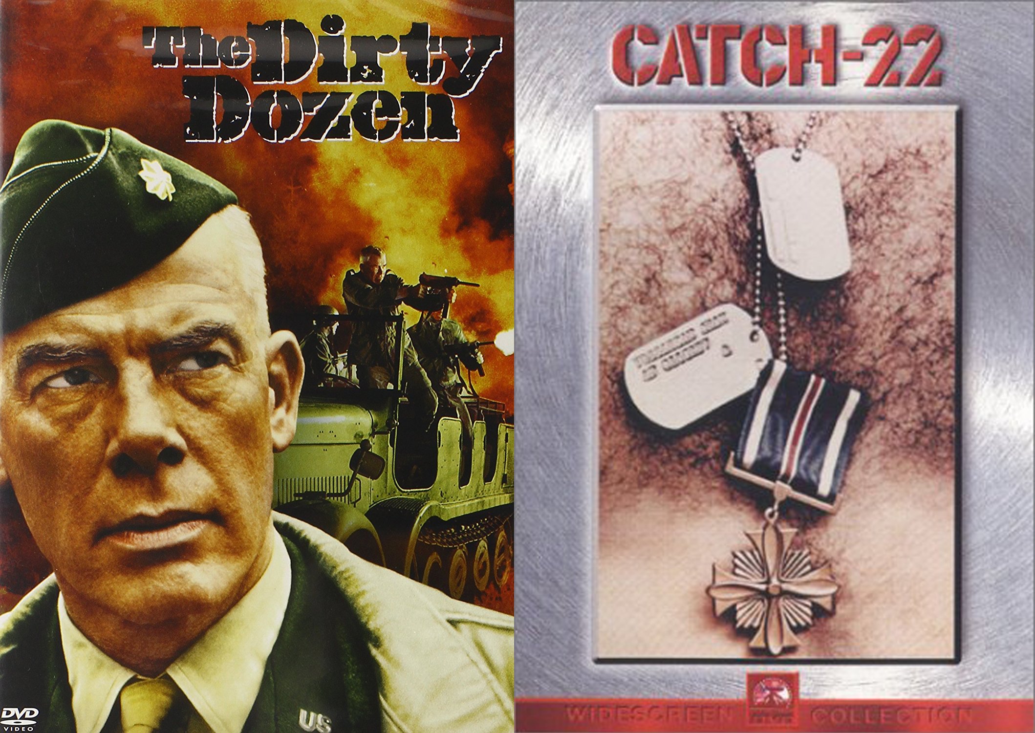War is Hell 2-Movie Collection - Dirty Dozen Catch 22 2-DVD Bundle