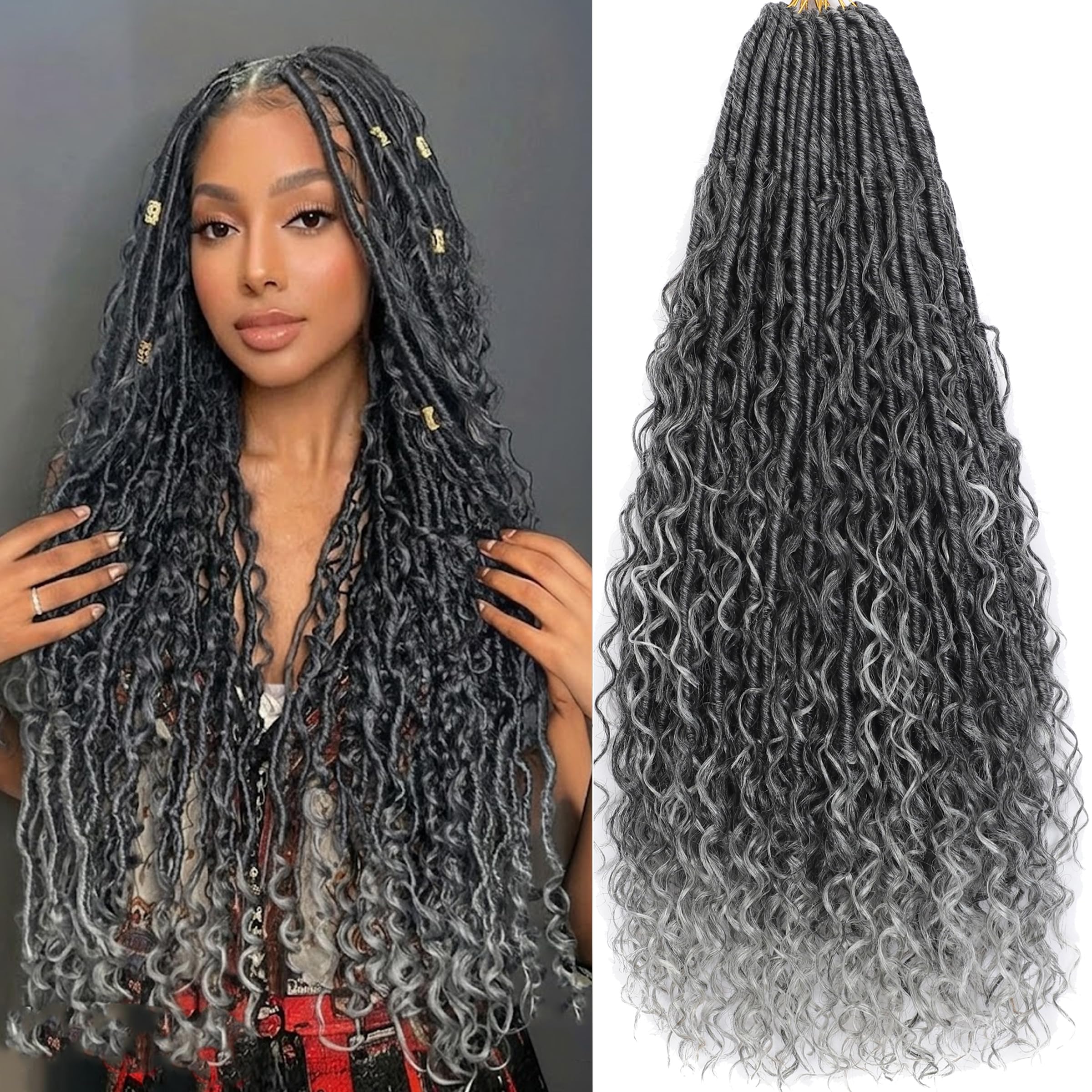 BOHEMIAN GROVE 二枚セット　デスコア Amazon.com : Vustbeauty 9 Packs Boho Box Braids Crochet Hair 24