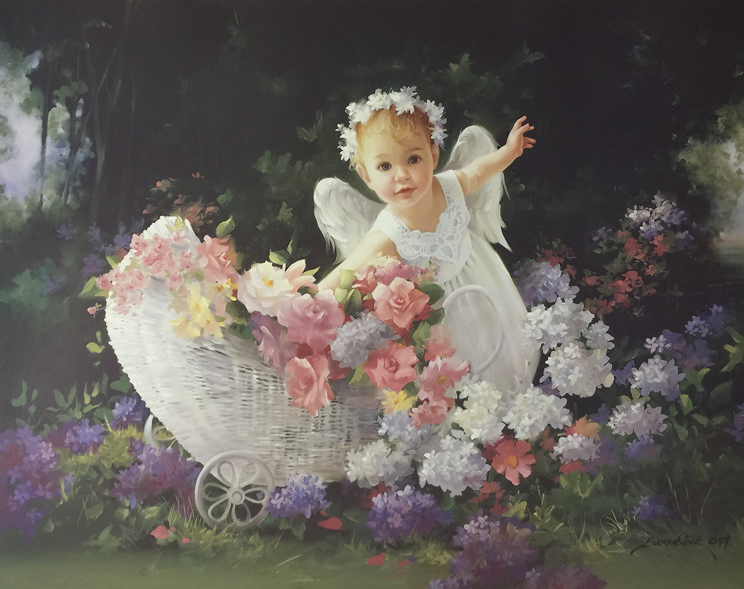 Amazon.com: Baby Angel (White Angel) - Joyce Birkestock 17.5x21.5