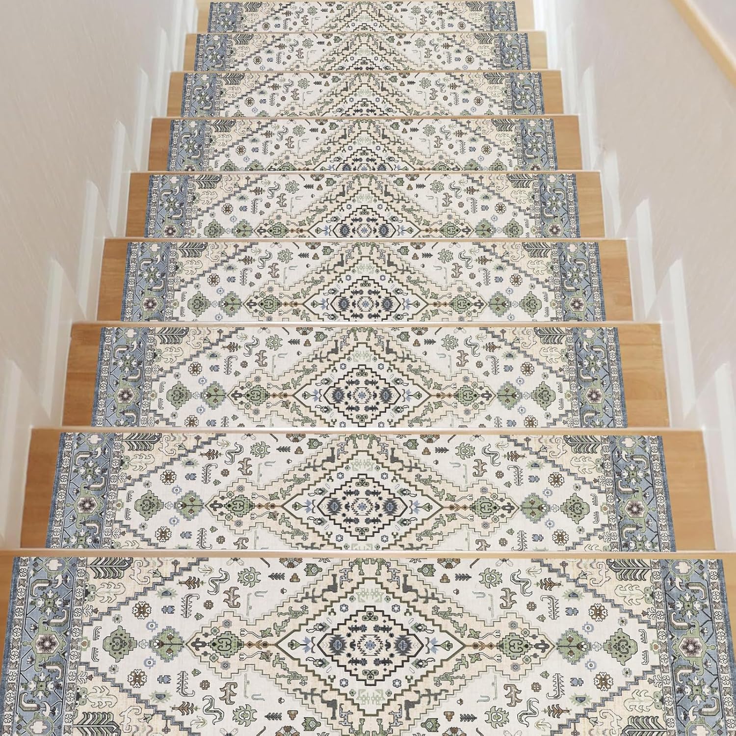 Homcomodar Non-Slip Stair Treads for Wooden Steps 15 Pack